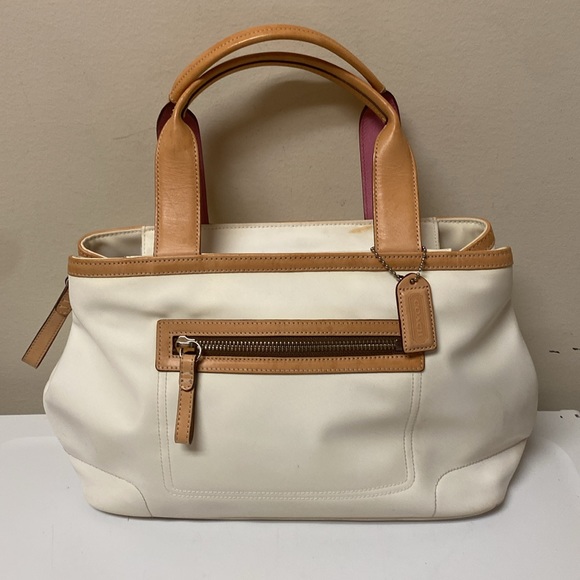 Coach Hampton Nylon Mini Tote Weekender Handbag 4275 - Picture 3 of 17
